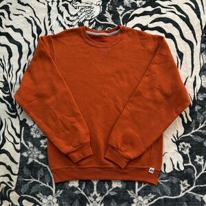 005 - VINTAGE 00s RUSSELL ATHLETICS ORANGE SWEATSHIRT